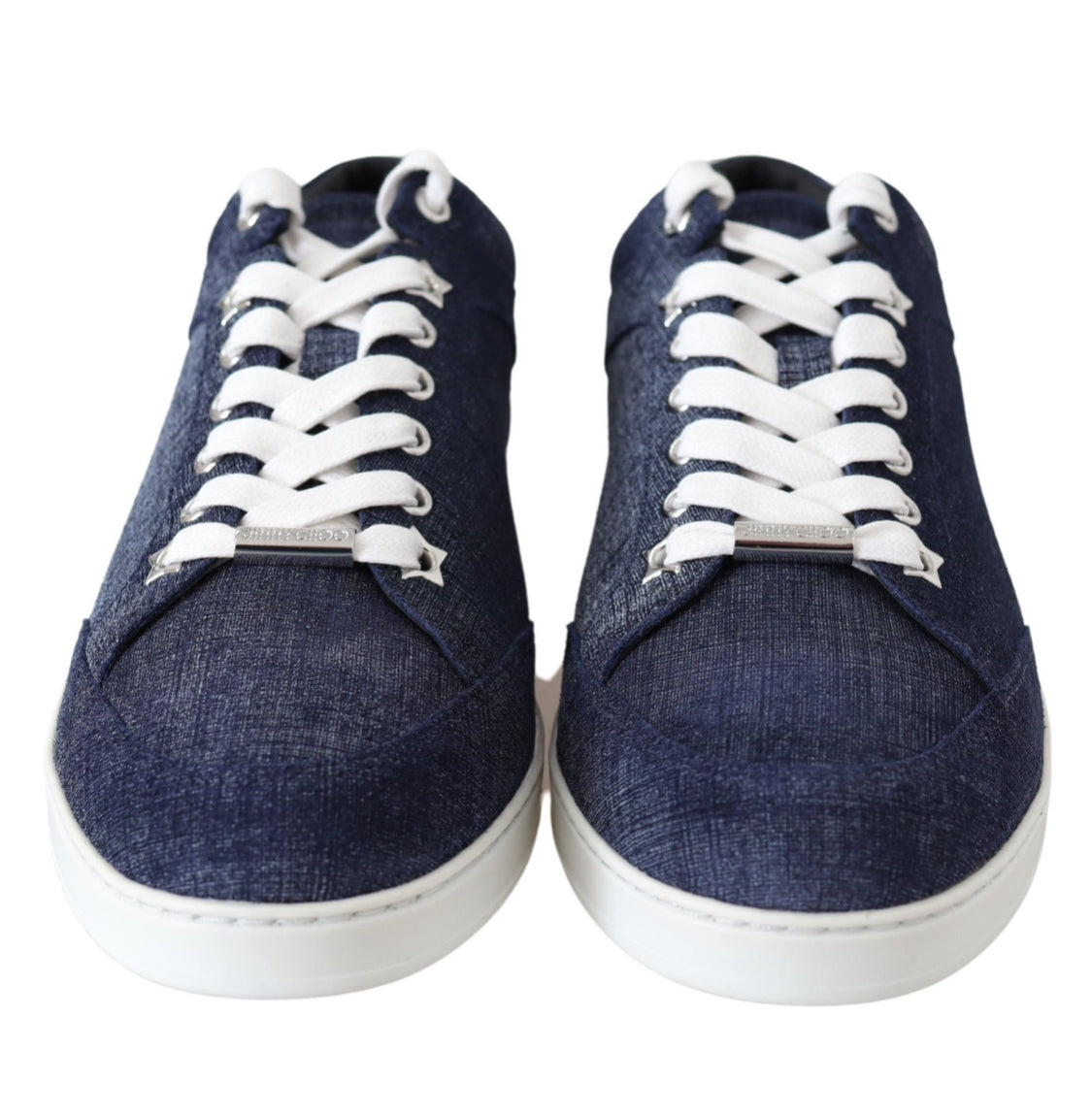 Jimmy Choo Miami Denim Low Top Sneakers