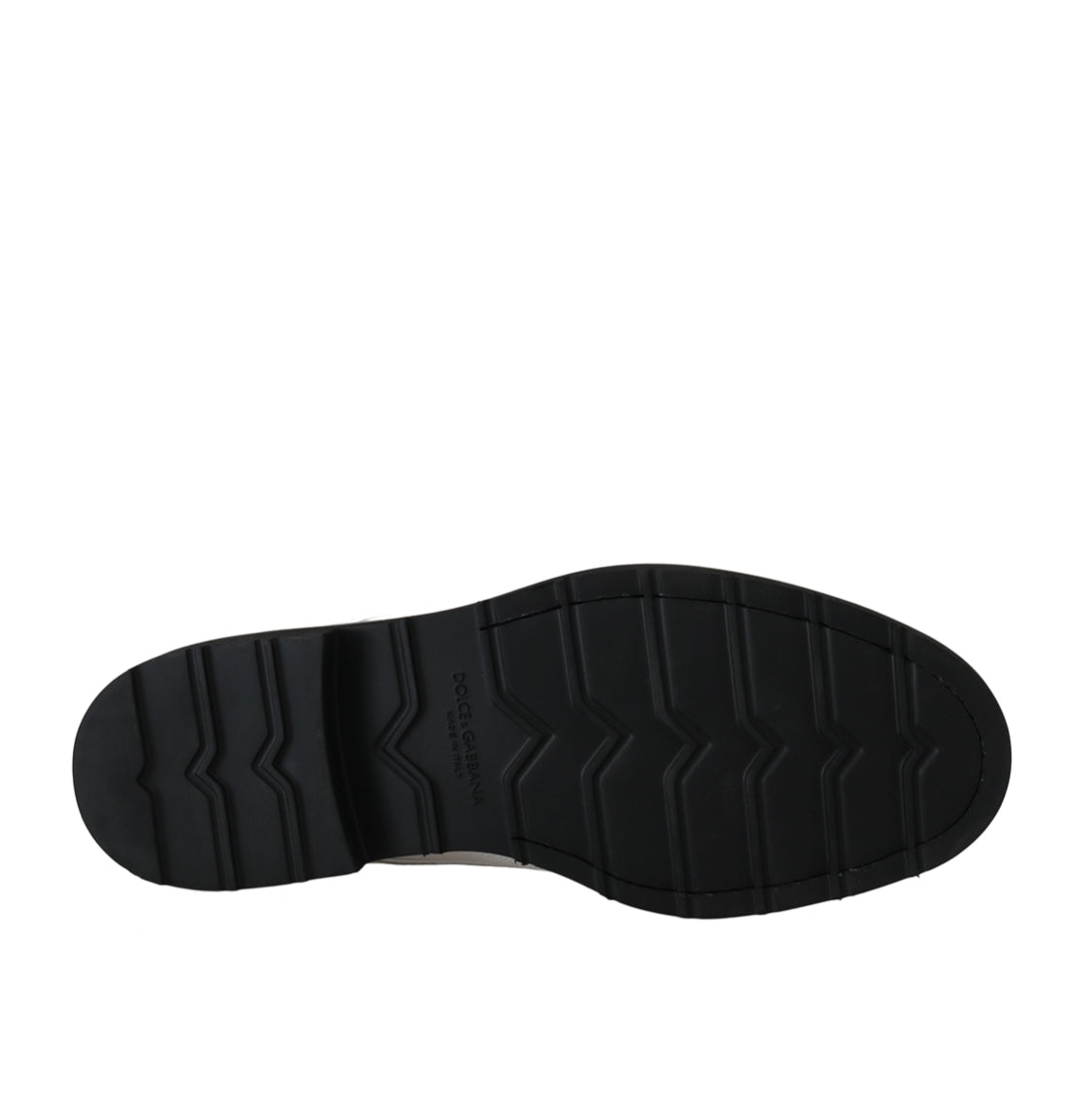 Dolce & Gabbana White Leather Derby Dress Shoes