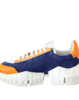 Jimmy Choo Colorblock Chunky Sole Leather Sneakers