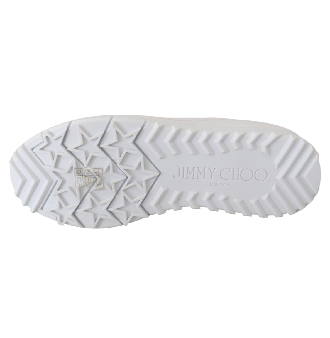 Jimmy Choo All White Monza Olel Leather Sneakers