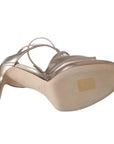 Jimmy Choo Peep Toe  Leather Heeled Sandals