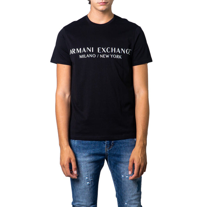 Armani Exchange Logo 100% Cotton Crewneck T-Shirt