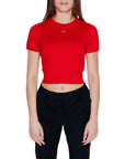 Tommy Hilfiger Jeans Logo Organic Cotton-Blend Knit Crop Top