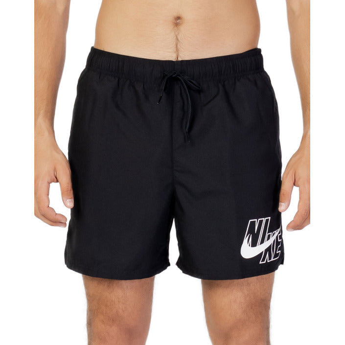 Nike Logo Quick Dry Athleisure Swim Shorts - black 