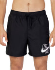 Nike Logo Quick Dry Athleisure Swim Shorts - black 