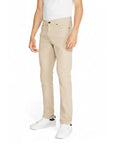 Gas Logo Beige Color Chinos Straight Leg Fit