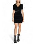 Morgan De Toi Black Short Sleeve Bodycon Mini Dress