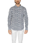 Armani Exchange Logo Monogram Shirt Cotton-Rich - 3 Styles