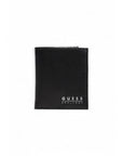 Guess Logo Genuine Leather Black Wallet