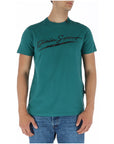 Plein Sport Logo Cotton-Rich Athleisure T-Shirt - green