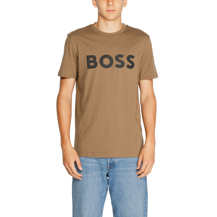 Boss Logo 100% Cotton Crewneck T-Shirt