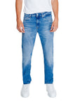 Calvin Klein Jeans Logo Light Wash Straight Leg Fit Jeans