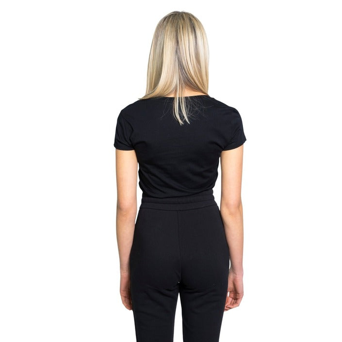 Armani Exchange Logo Pure Cotton T-Shirt - black 