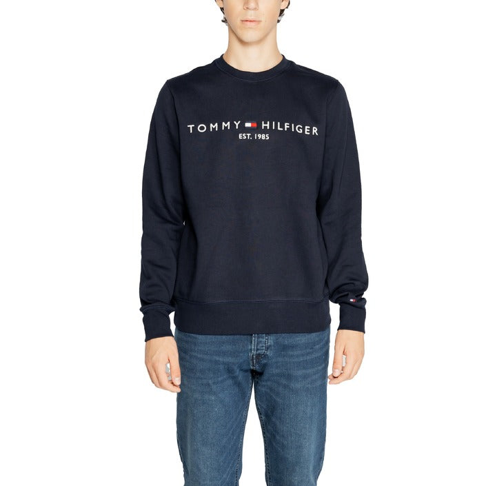 Tommy Hilfiger Logo Organic Cotton-Blend Crewneck Sweatshirt