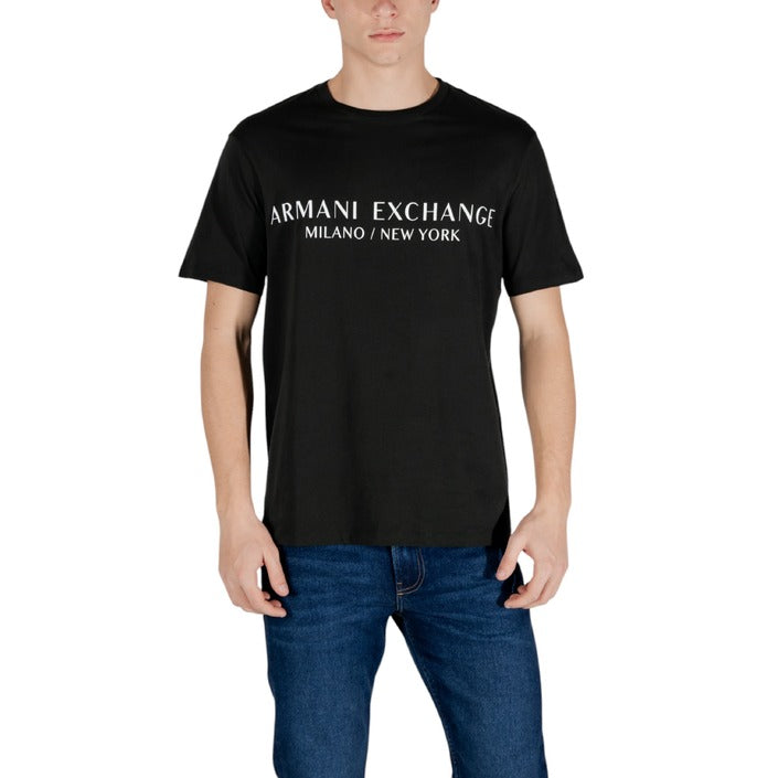 Armani Exchange Logo 100% Cotton Crewneck T-Shirt