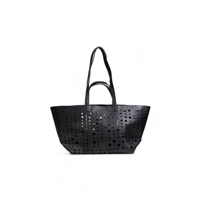 Desigual Minimalist Vegan Leather Black Tote Bag