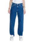 Replay Logo Indigo Blue Baggy Jeans