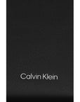 Calvin Klein Logo Super Slim Vegan Leather Unisex Crossbody Bag