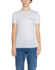 Emporio Armani Logo 100% Cotton Crewneck T-Shirt - white