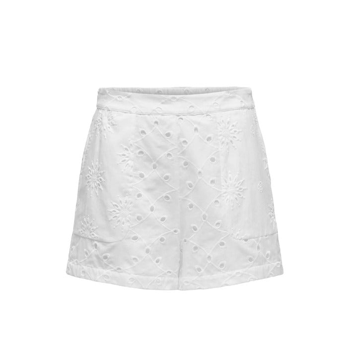 Only Minimalist White Lace 100% Cotton Shorts