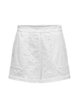 Only Minimalist White Lace 100% Cotton Shorts