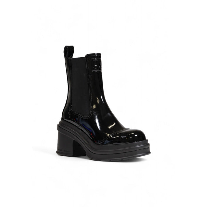 Armani Exchange Minimalist High Shine Chelsea Boots