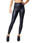 Only High Waisted Black Vegan Leather Leggings