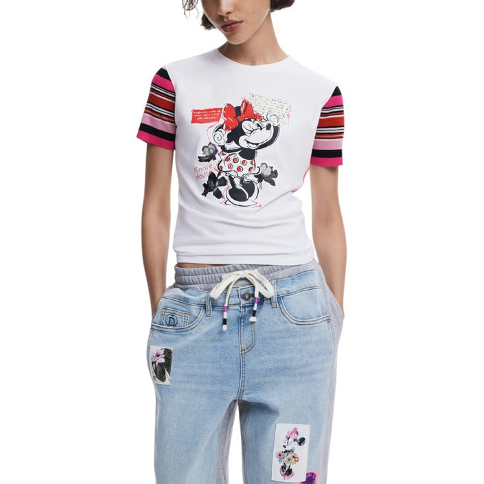 Desigual x Mickey Mouse Short Sleeve Cotton Top