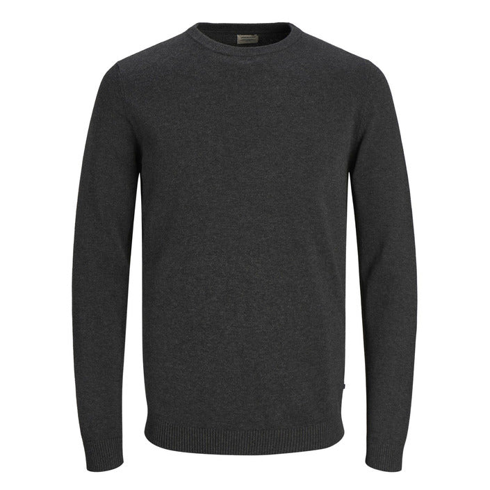 Jack & Jones Minimalist 100% Cotton Crewneck Sweater - dark grey