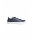 Armani Exchange Logo Leather Low Top Lace-Up Sneakers