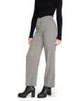 Only Checkered High Waist Wide Leg Fit Pants