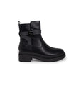 Guess Logo Buckle Vegan Leather Boots