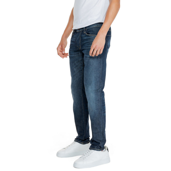 Jack & Jones Logo Straight Leg Fit Dark Wash Jeans