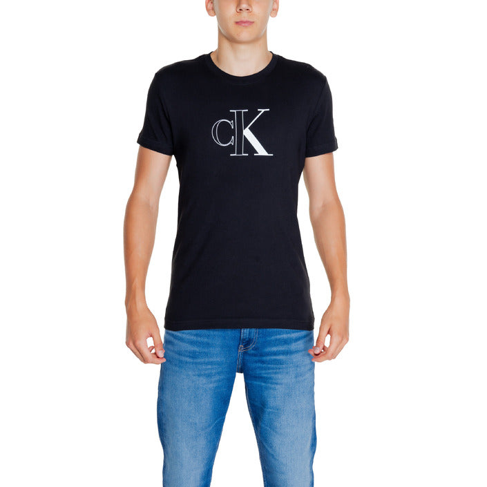 Calvin Klein Jeans Logo 100% Cotton T-Shirt - black