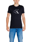 Calvin Klein Jeans Logo 100% Cotton T-Shirt - black