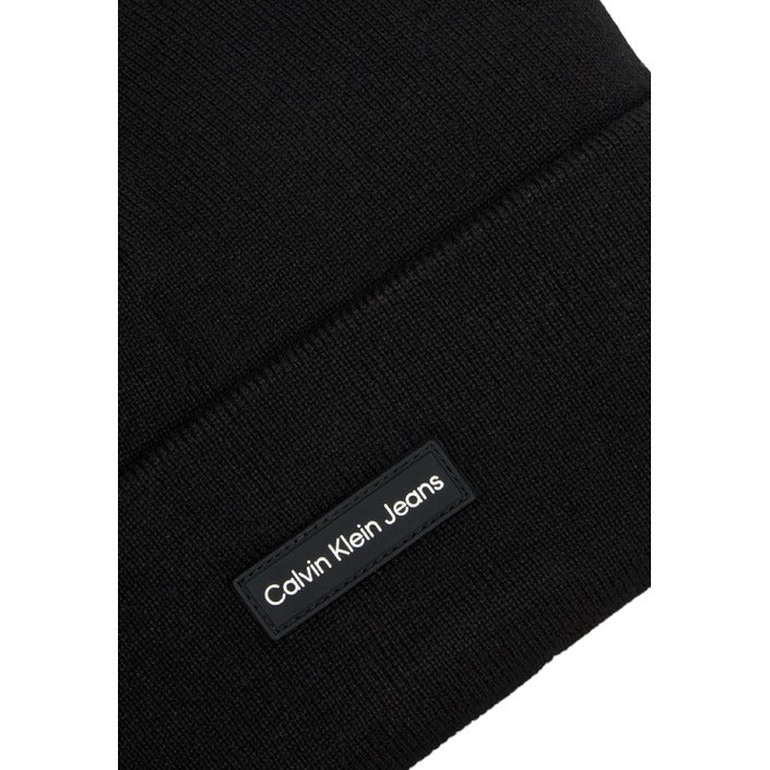 Calvin Klein Logo Unisex Black Beanie