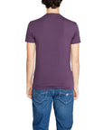 Emporio Armani Logo Athleisure Crewneck T-Shirt - purple