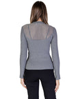 Morgan De Toi Long Sleeve Grey Knit Top