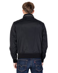 Armani Exchange Logo Zip-Up Jacket - Black