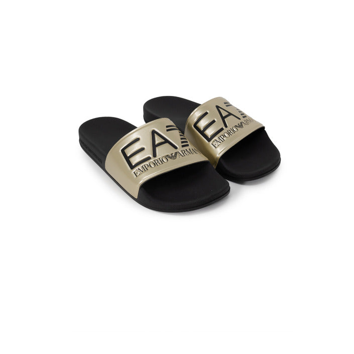 EA7 By Emporio Armani Logo Slides - Gold