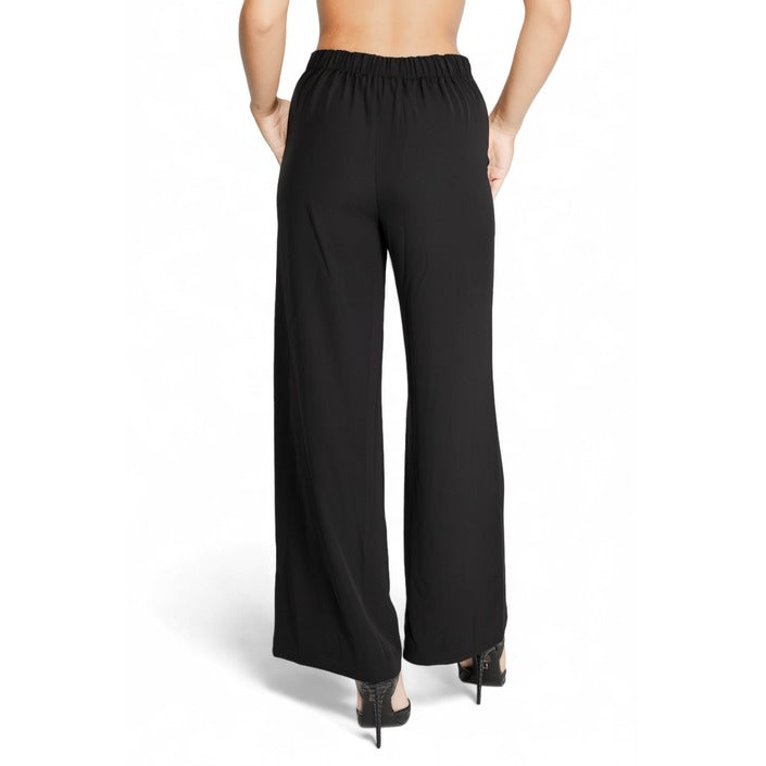 Rinascimento High Waist Black Wide Leg Suit Pants