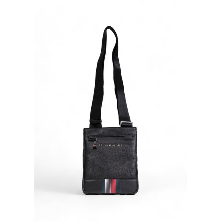 Tommy Hilfiger Logo Unisex Vegan Leather Super Slim Crossbody Bag