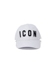 Icon Logo Unisex Pure Cotton Cap - white