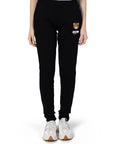 Moschino Logo Black Loungewear Joggers Cotton-Rich