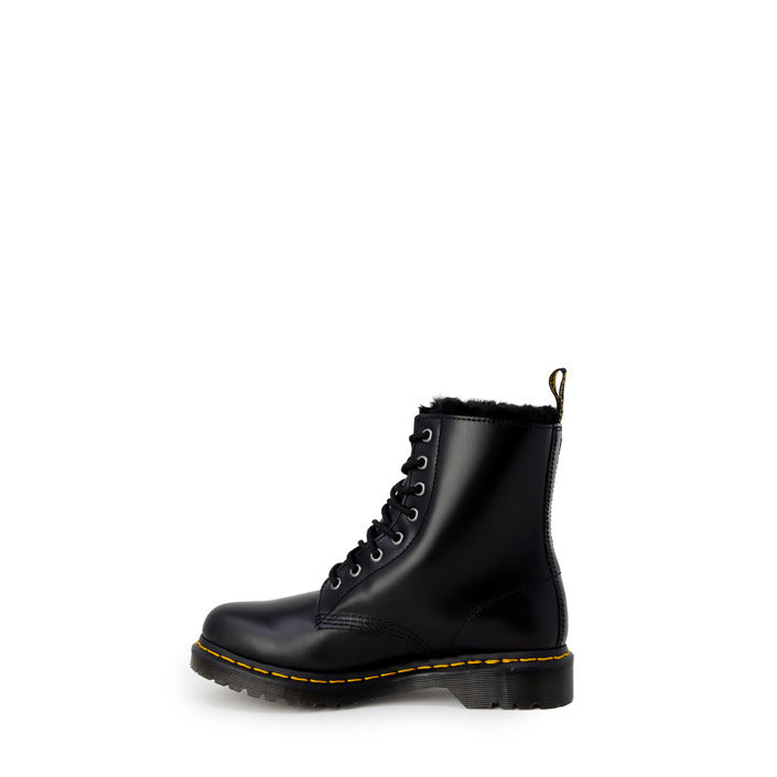 Dr. Martens Logo All Black Genuine Leather Lace-Up Boots