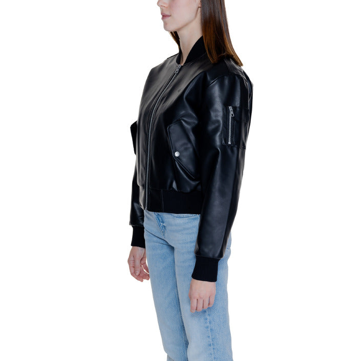 Calvin Klein Vegan Leather Bomber Jacket