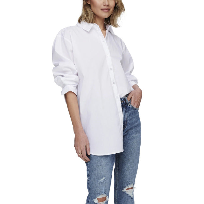 JDY Minimalist Longline Cotton Shirt