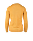 Ballantyne Minimalist Wool Knit Sweater - Mustard