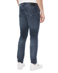 Tommy Hilfiger Jeans Logo Low Rise Slim-Straight Leg Dark Wash Jeans