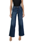 Only High Waist Wide Leg Dark Wash Baggy Jeans